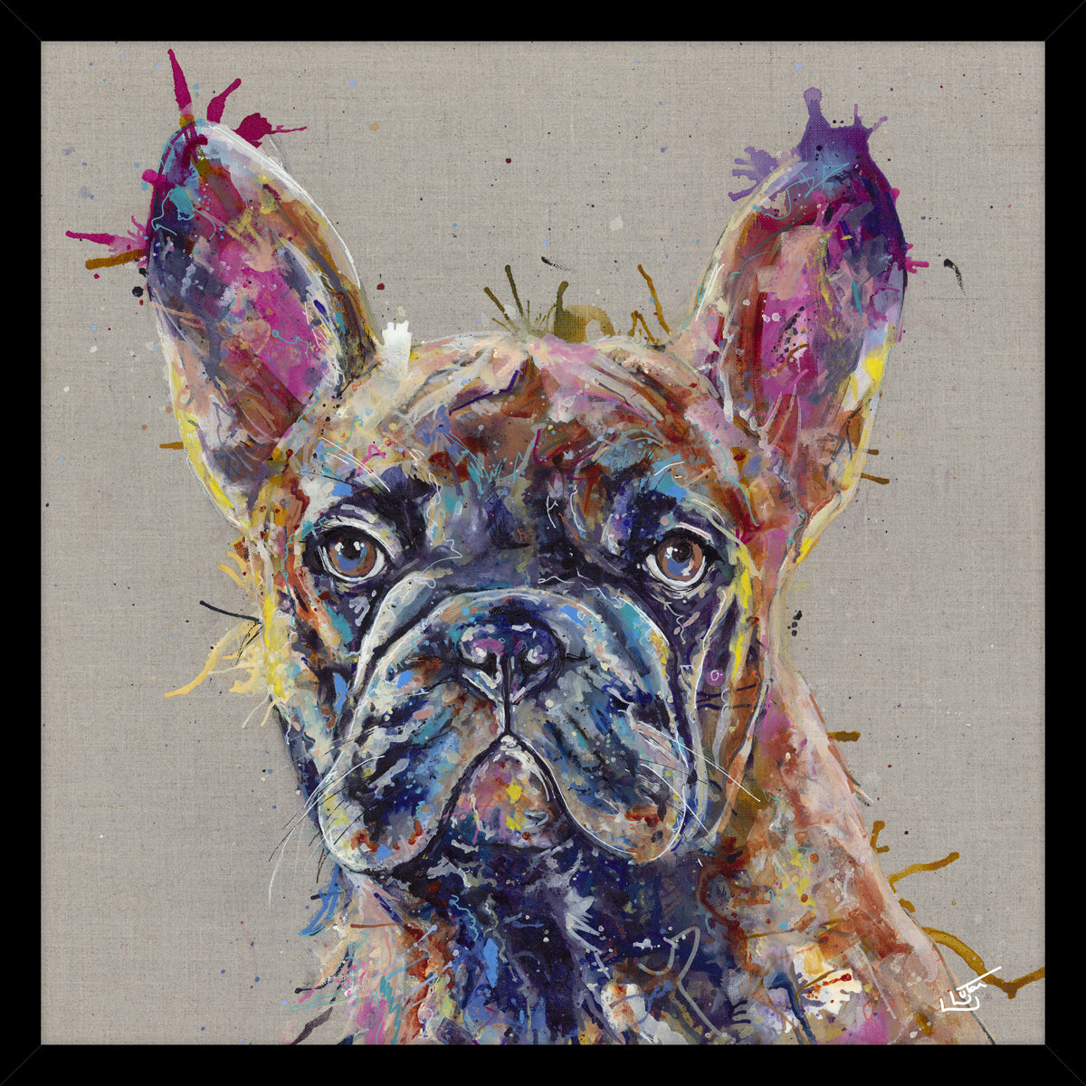 Artko 74.5cm 'Frenchie' Framed Print by Louise Luton - AK12678