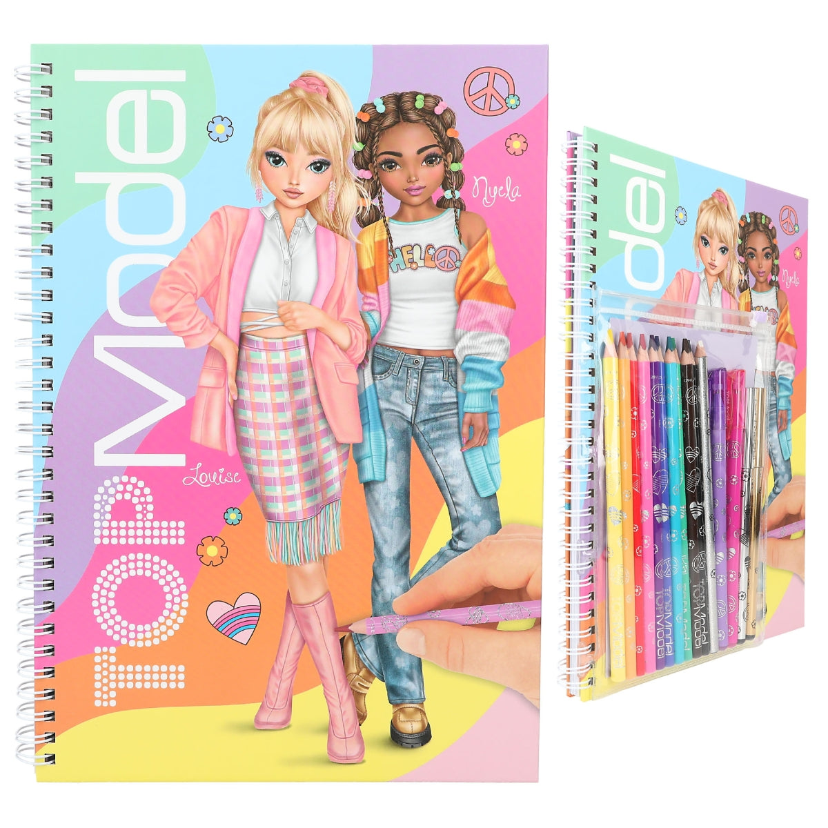 Depesche TopModel Colouring Book With Pen Set - 0412943
