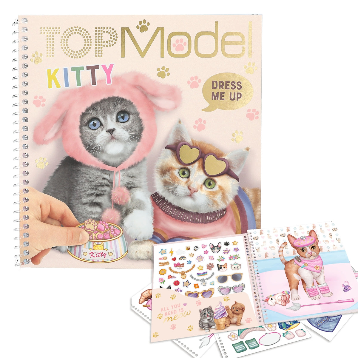 Depesche TopModel Dress Me Up Kitty Sticker Book - 0412965