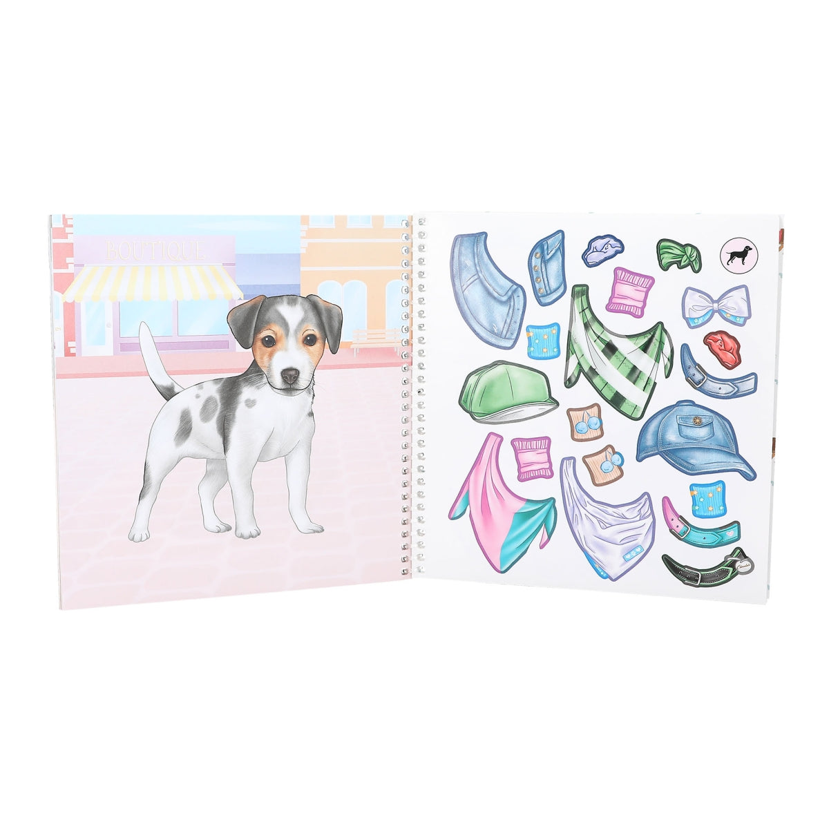 Depesche ToPModel Dress Me Up Doggy Sticker Book - 0412966
