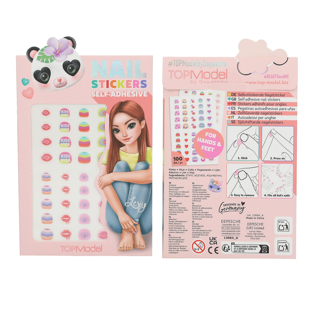 Depesche TopModel Beauty & Me Self-Adhesive Nail Stickers - 413064