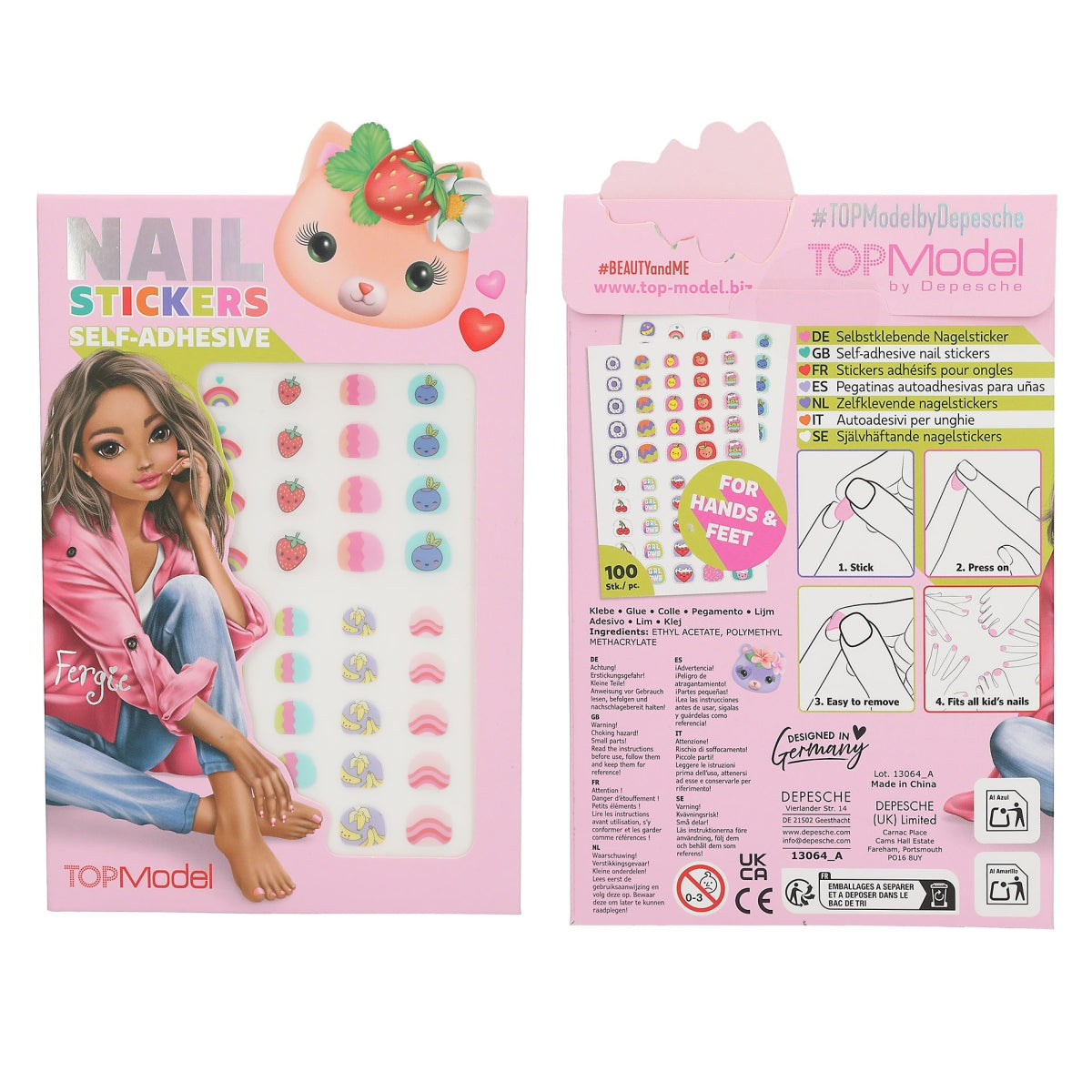 Depesche TopModel Beauty & Me Self-Adhesive Nail Stickers - 413064