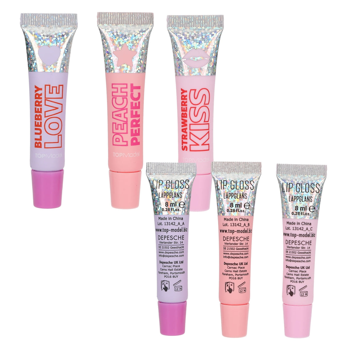 Depesche TopModel Beauty & Me Holo Lip Gloss Set - 413142