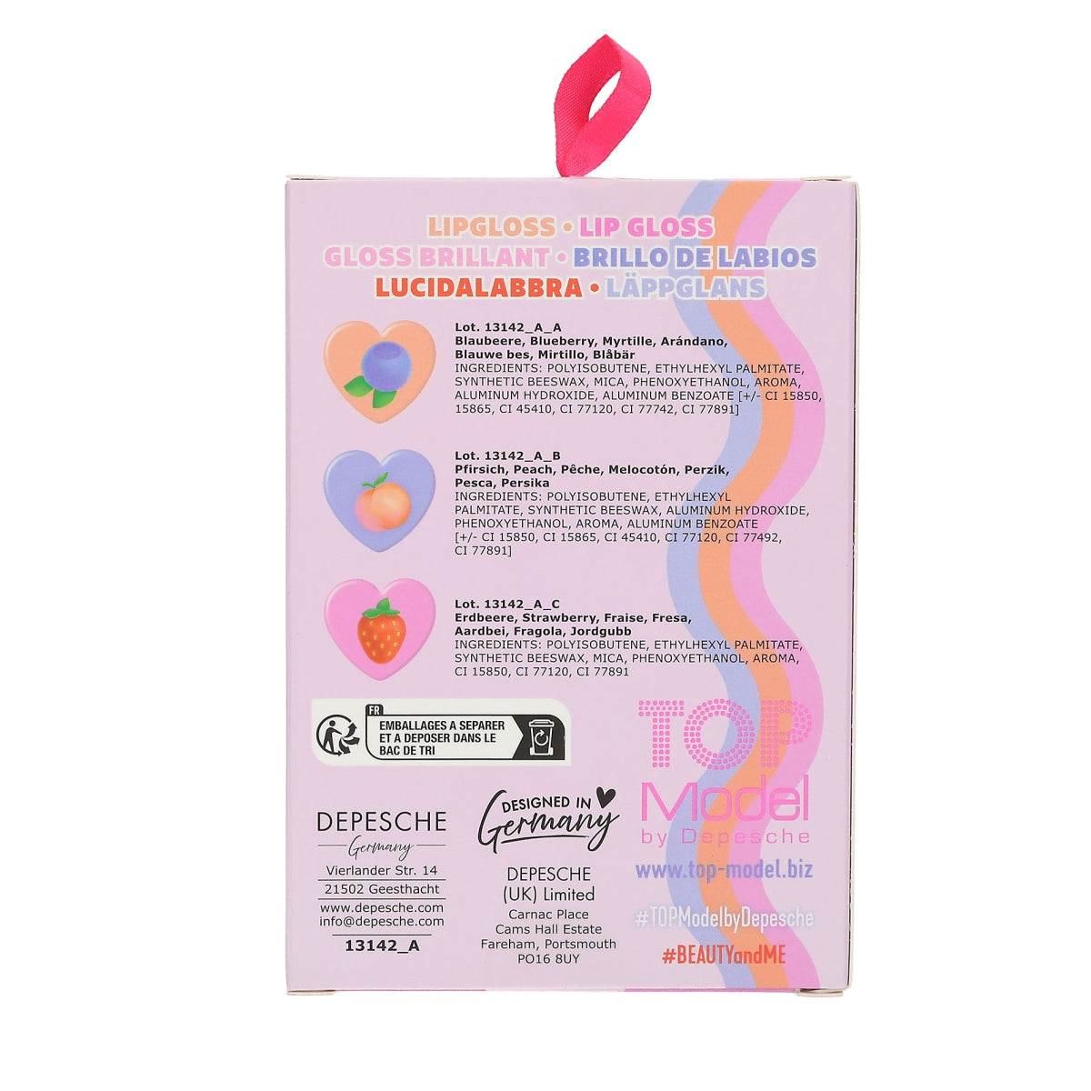 Depesche TopModel Beauty & Me Holo Lip Gloss Set - 413142