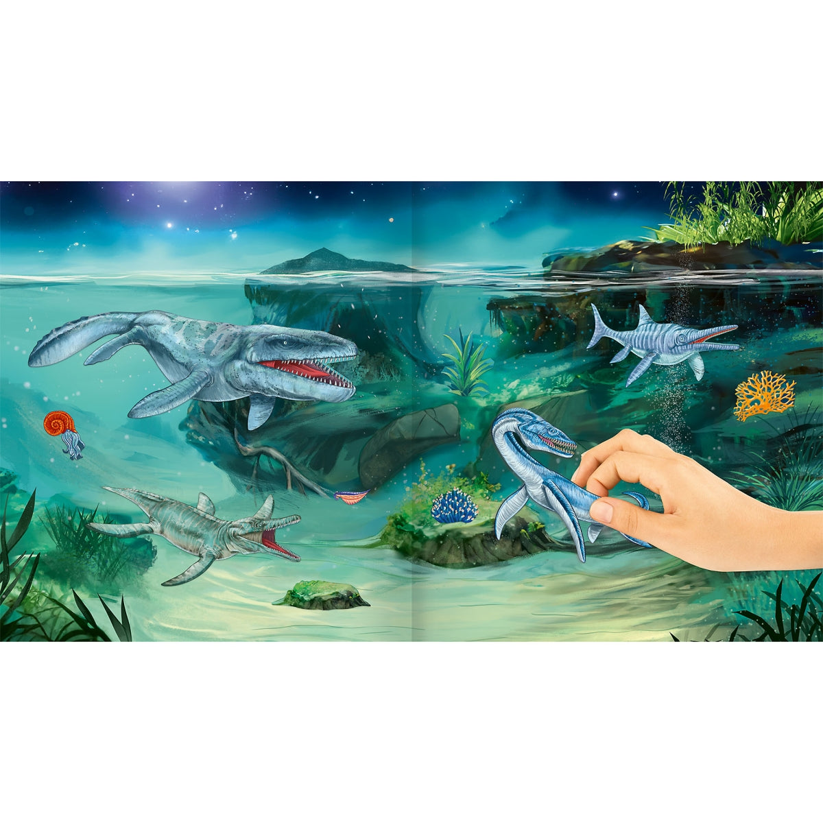 Depesche Dino World Galaxy Stickerworld Book - 0413208