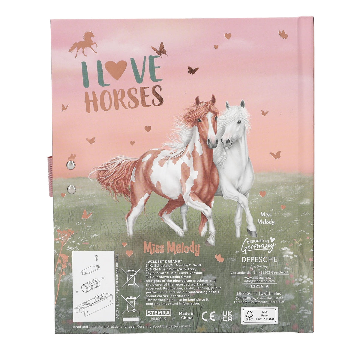 Depesche Miss Melody Horse Design 1 with Code & Sound Diary - 0413236