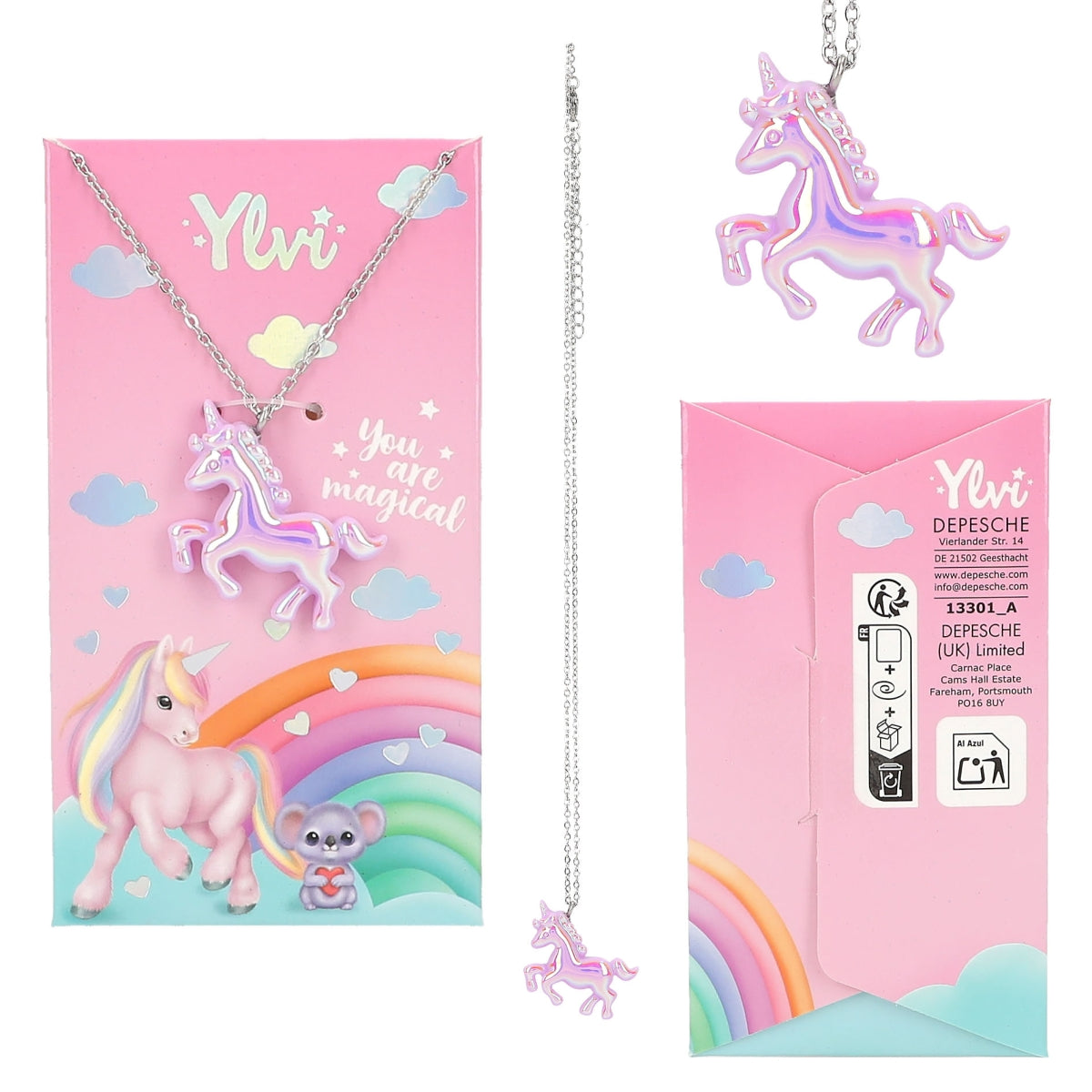 Depesche Ylvi Necklace Unicorn