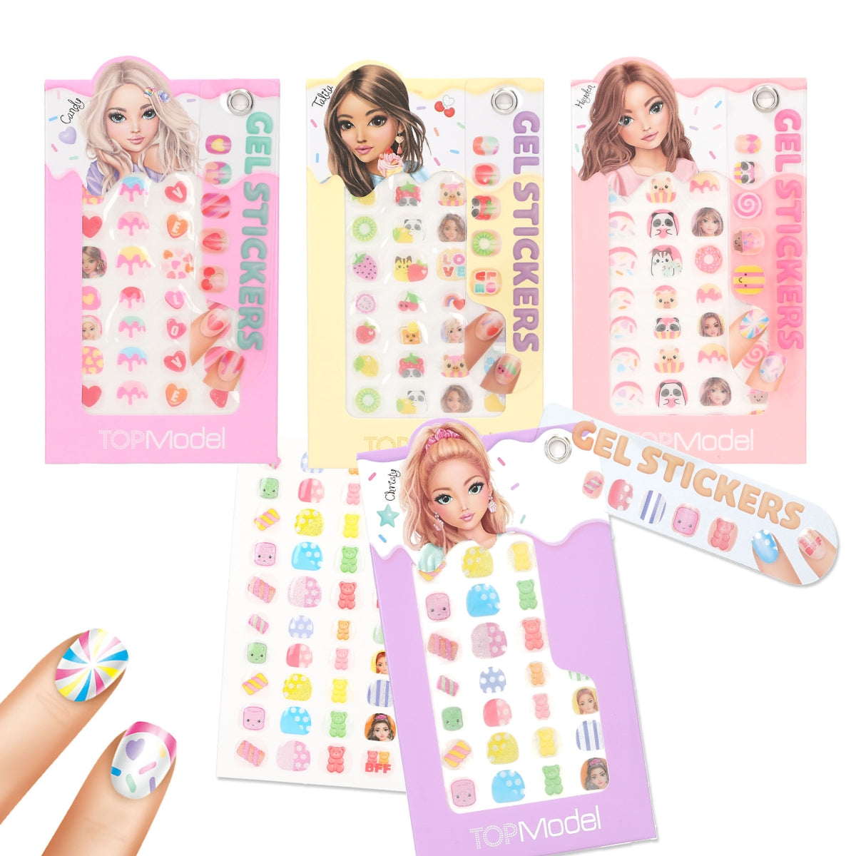 TOPModel Gel Candy Glam Nail Stickers - (Choice of 4)