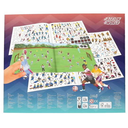 Action World Create Your Football Game Stickerbook