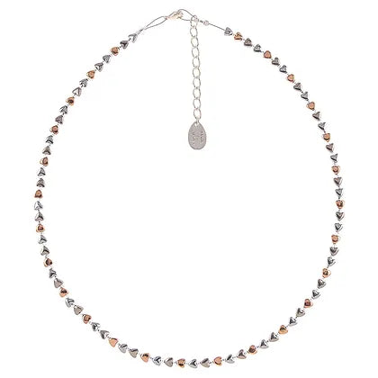 Carrie Elspeth Cariad Haematite Hearts Necklace