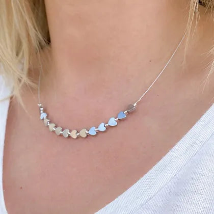 Carrie Elspeth Mini Haematite Heart Necklace