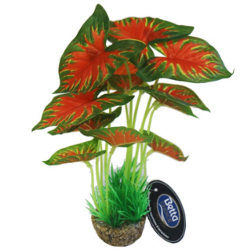 Betta Choice 8" Red&Green Plant Tank Decoration