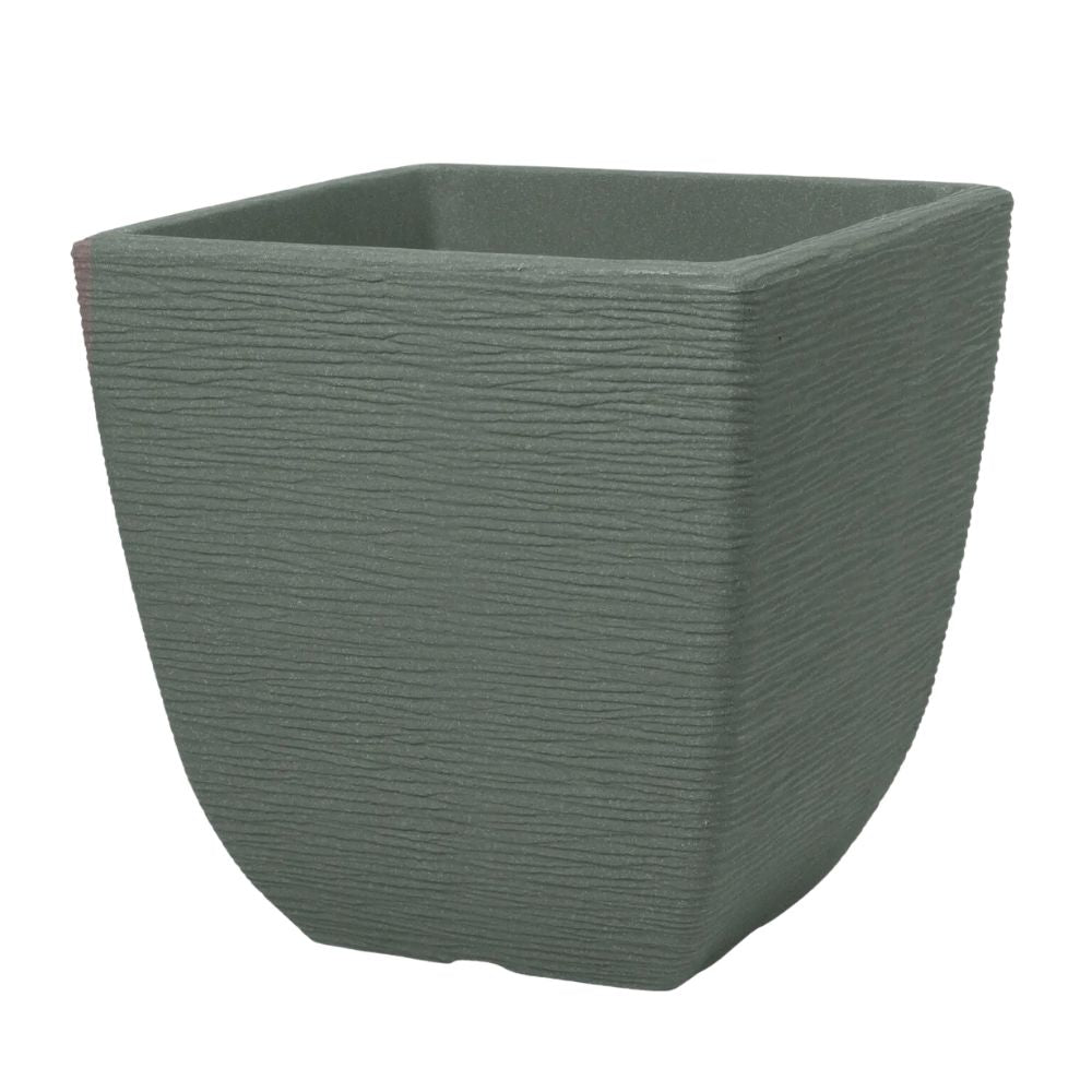 Stewarts 38cm Cotswold Square Millstone Grey Planter