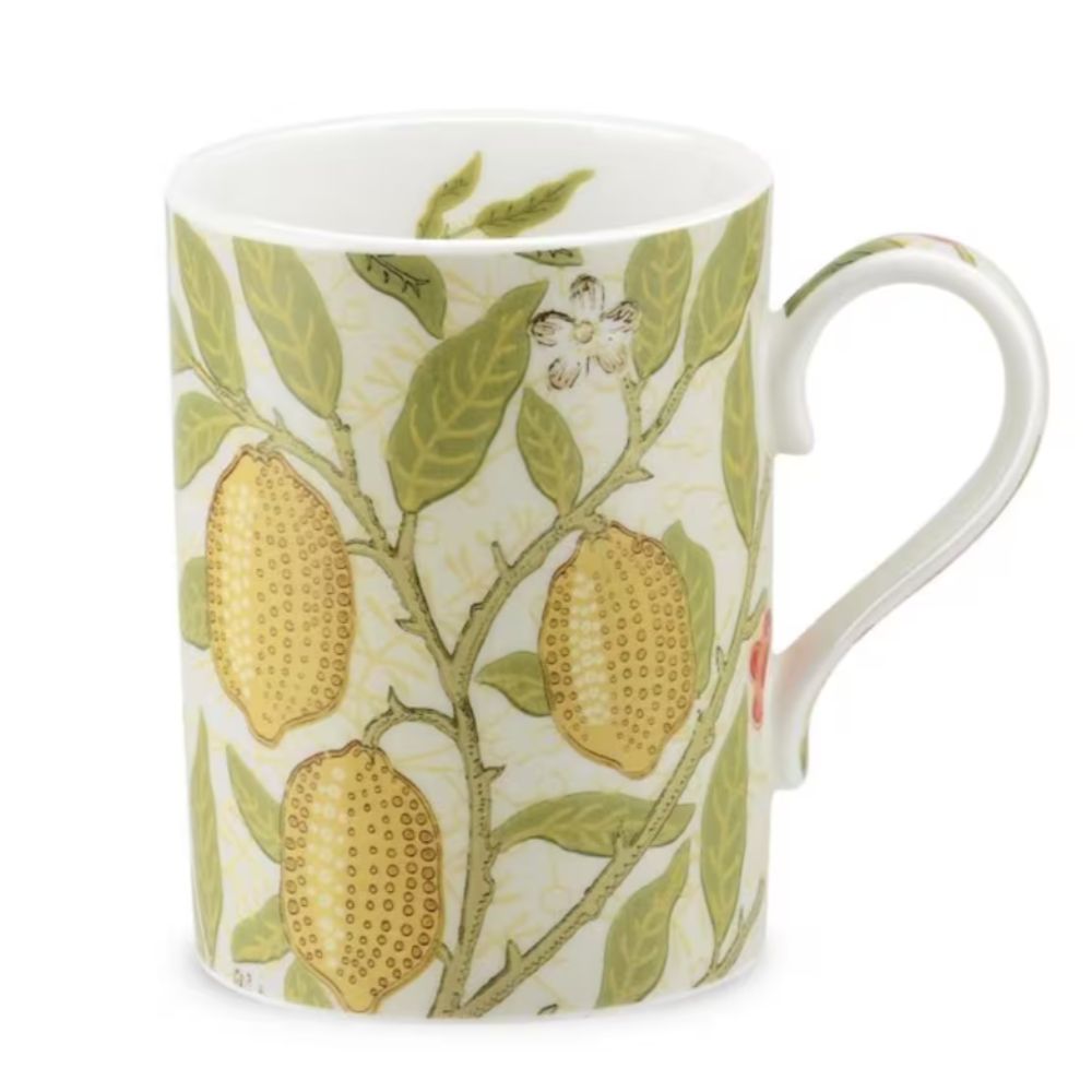 Wrendale Designs 350ml Royal Worcester Morris and Co Fruit Mug - LStone / Artichoke