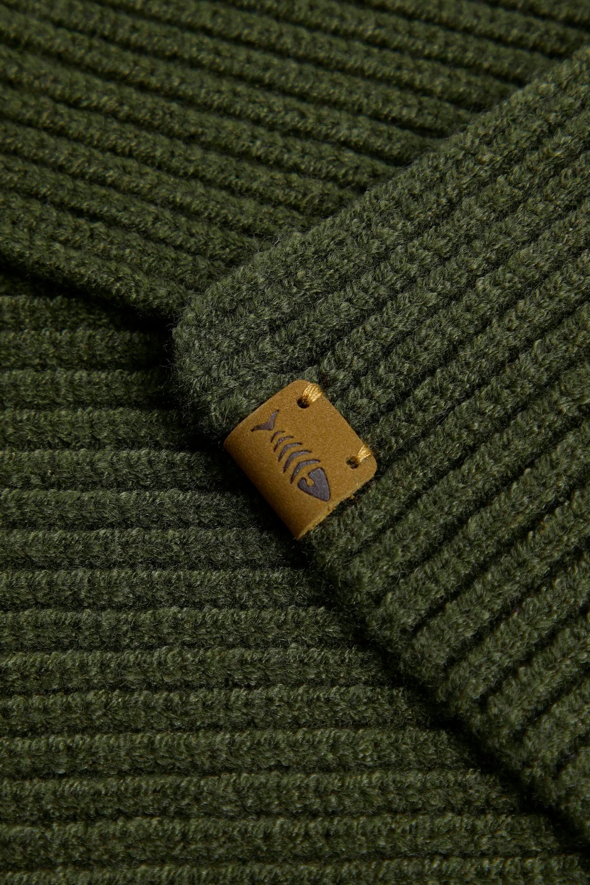 Weird Fish One Size Fir Green Stornoway Ribbed Scarf