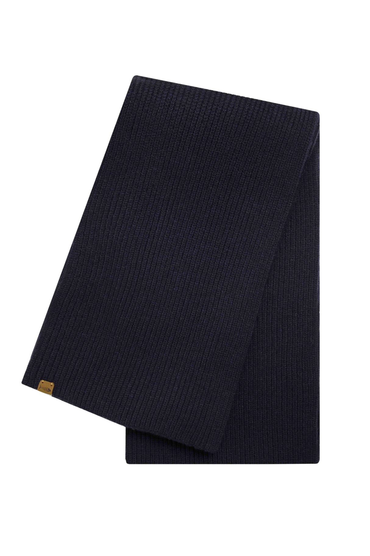 Weird Fish One Size Midnight Blue Stornoway Ribbed Scarf
