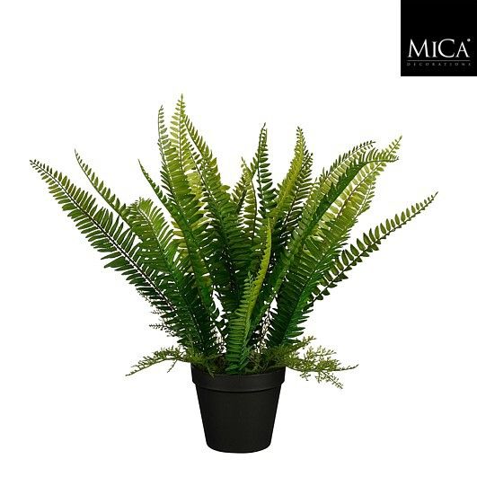 Mica Decorations 47cm Green Artifical Fern in Pot - 1150919