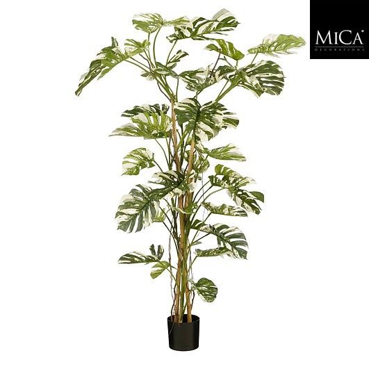 Mica Decorations 190cm Artificial Variegated Monstera in Pot - 1165077