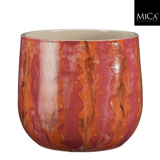 Mica Decorations 24cm Pink Nigel Round D Pot - 1175835