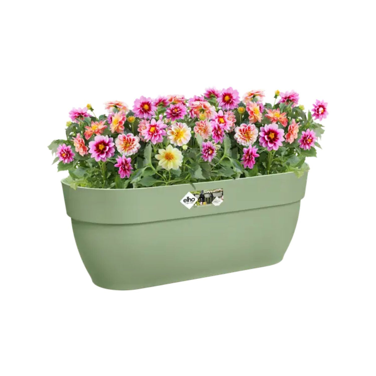 Elho 46cm Pistachio Green Large Vibia Campana Easy Hanger Planter