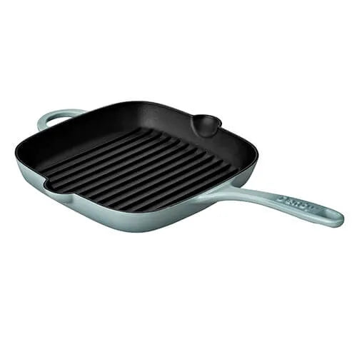 Denby 25cm Light Blue Cast Iron Pavillion Griddle Pan