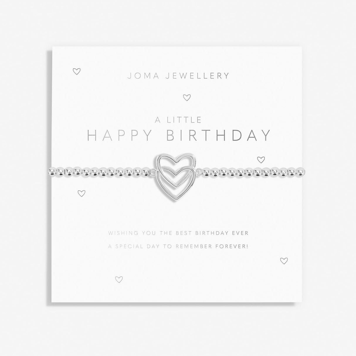 Joma Jewellery Silver A Little 'Happy Birthday' Bracelet