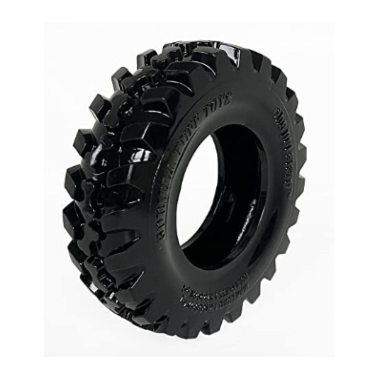 Green Jem Tuff Tyre Dog Toy Black