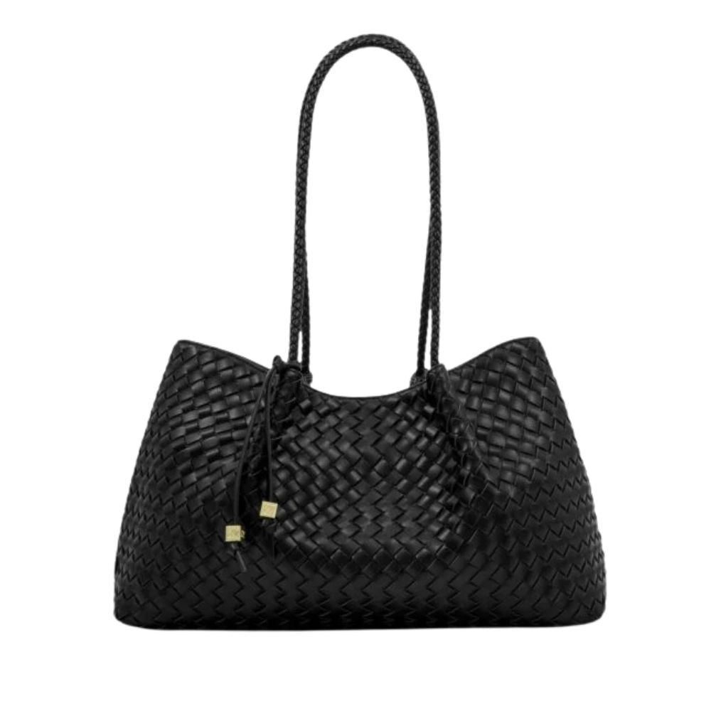 Katie Loxton Small Nova Hand Woven Tote Bag - Black
