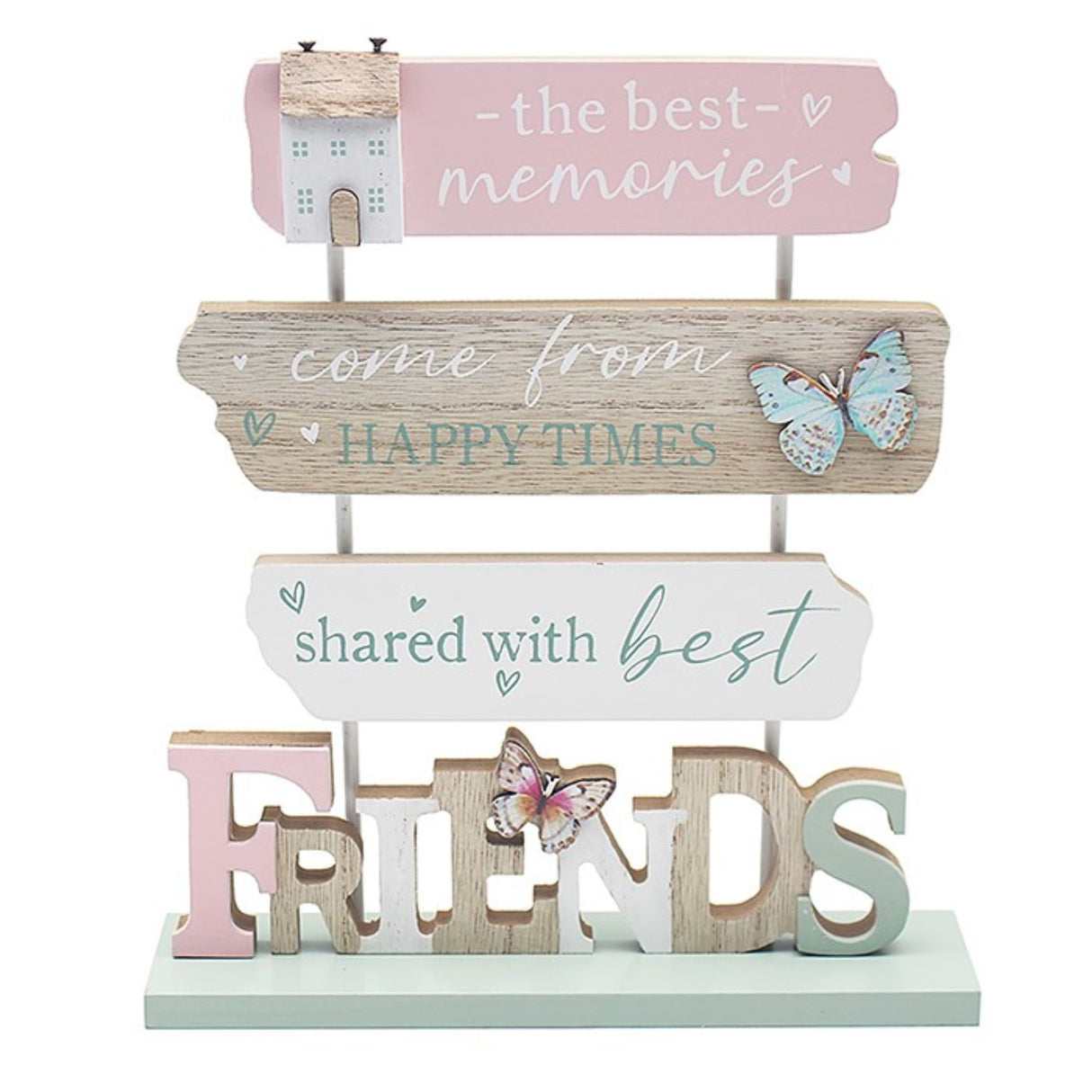 Joe Davies 22.5cm Pink Love & Affection Friend Plaque