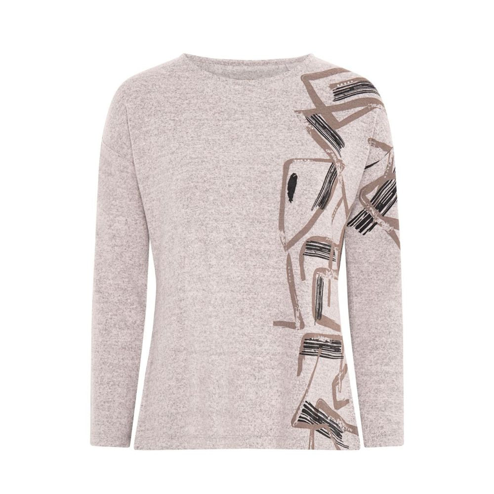 Tigi One Side Stripe Design Top - Grey