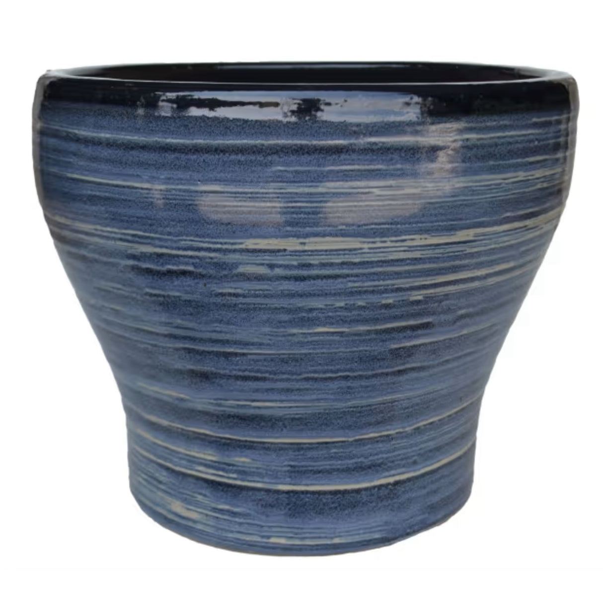 Woodlodge 30cm Blue Harvey Glazed Pot