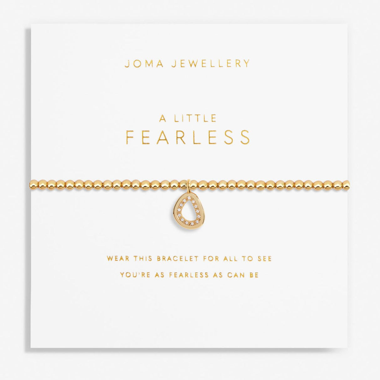 Joma Jewellery Gold A Little 'Fearless' Bracelet