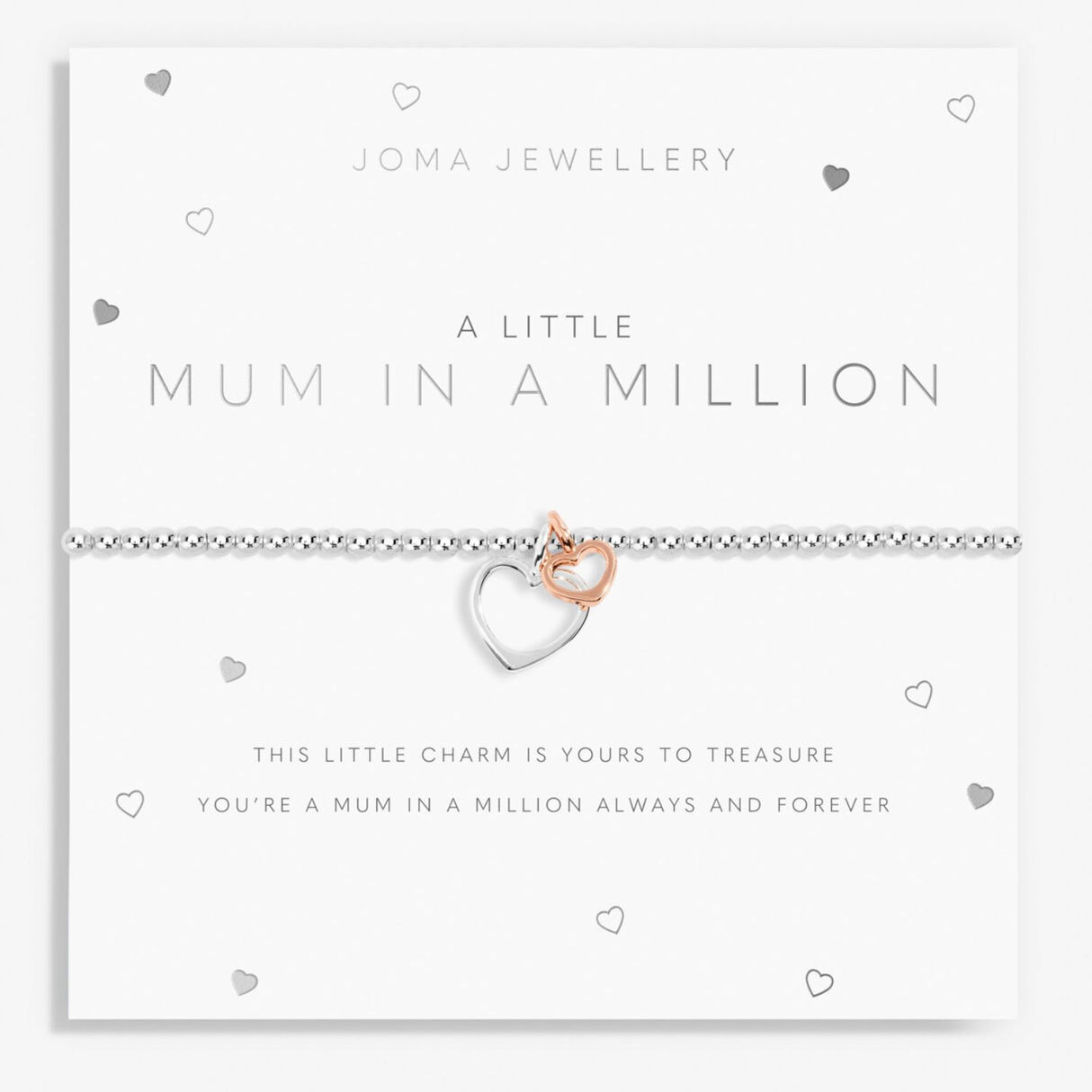 Joma Jewellery Silver A Little 'Mum In A Million' Bracelet