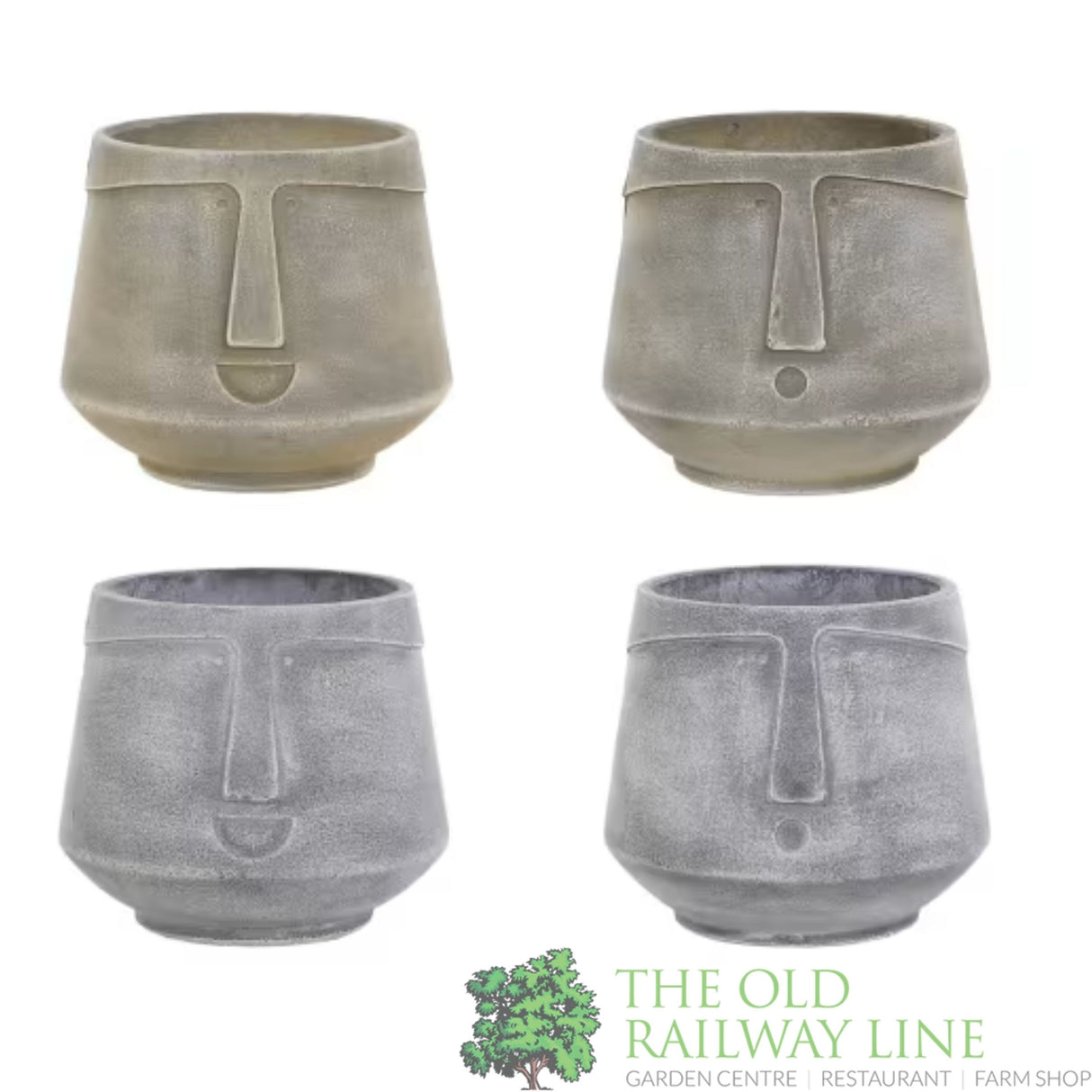 Woodlodge 37cm Mind Face Pot (Choice of 4)