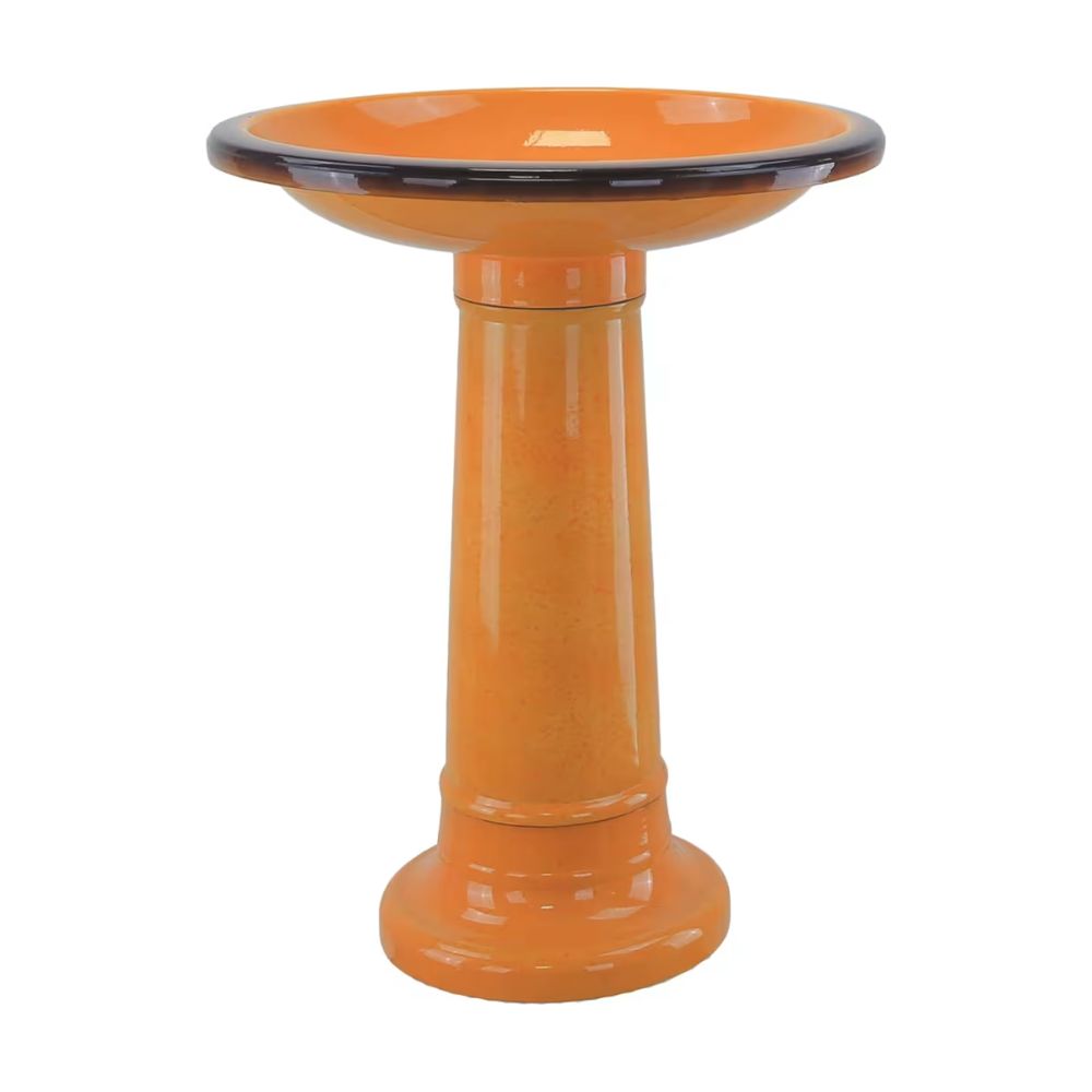 Woodlodge 55cm Plastic Birdbath - Yellow