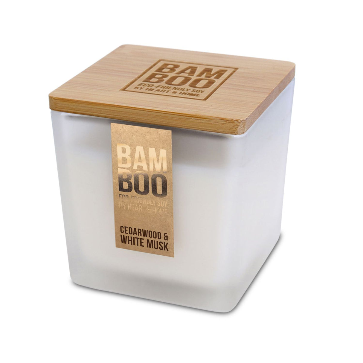 Bamboo 210g Cedarwood & White Mush Large Jar Candle