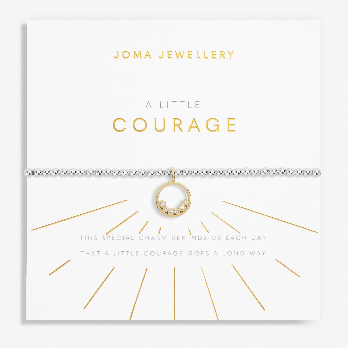 Joma Jewellery Silver A Little 'Courage' Bracelet