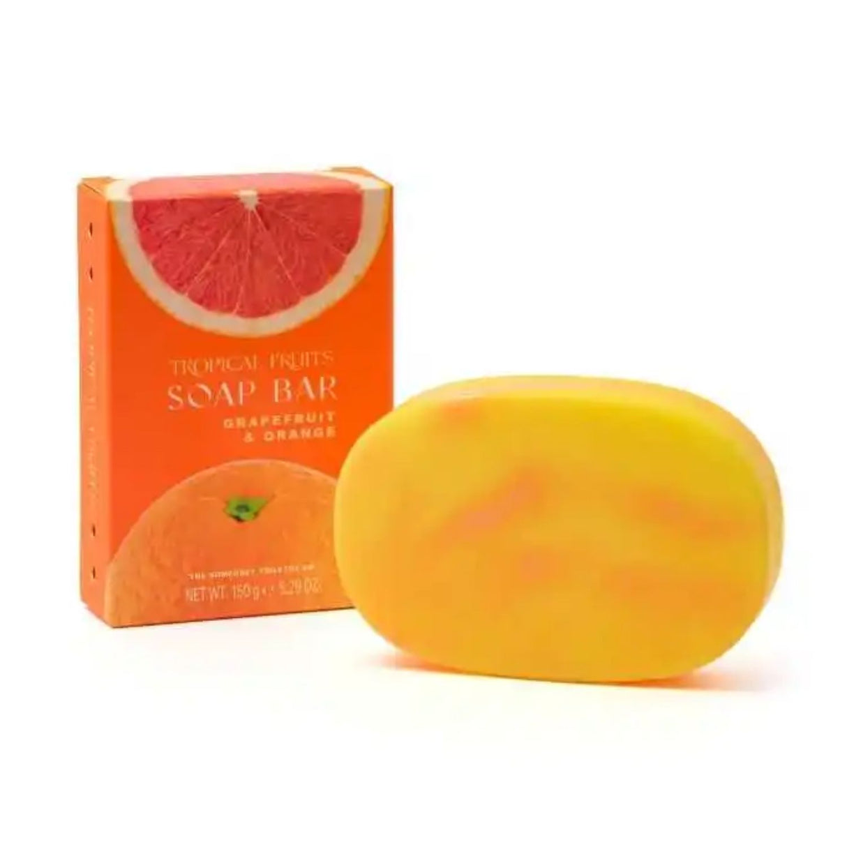 Tropical Fruits 150g Orange & Grapefruit Marbled Soap Bar