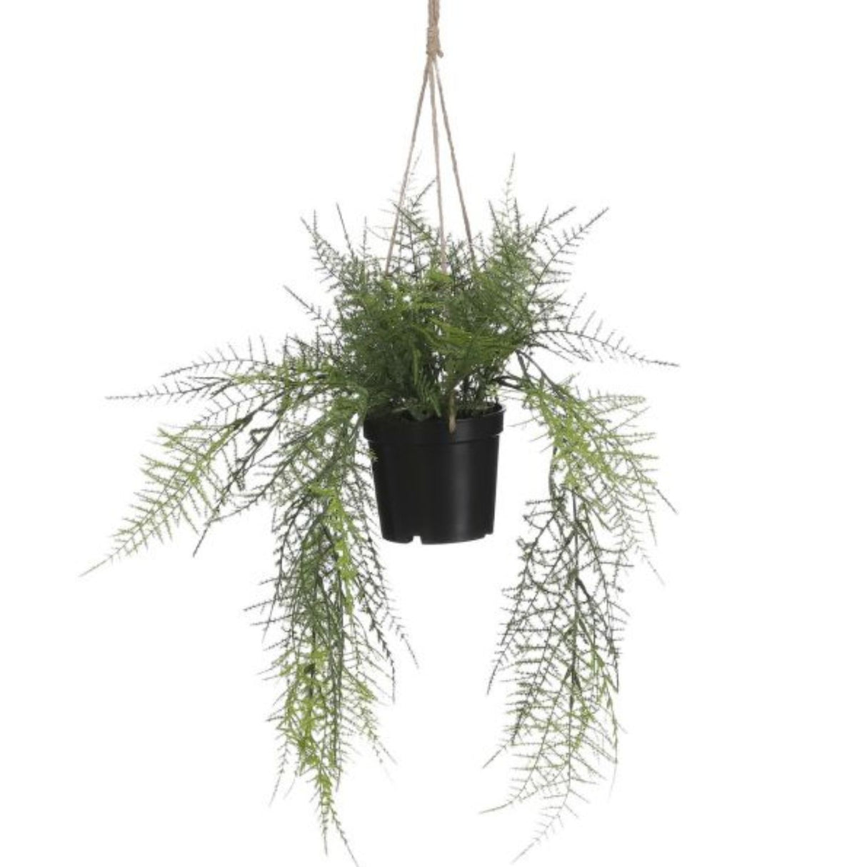 Mica Decorations 43cm Green Artificial Fern Hanging in Pot