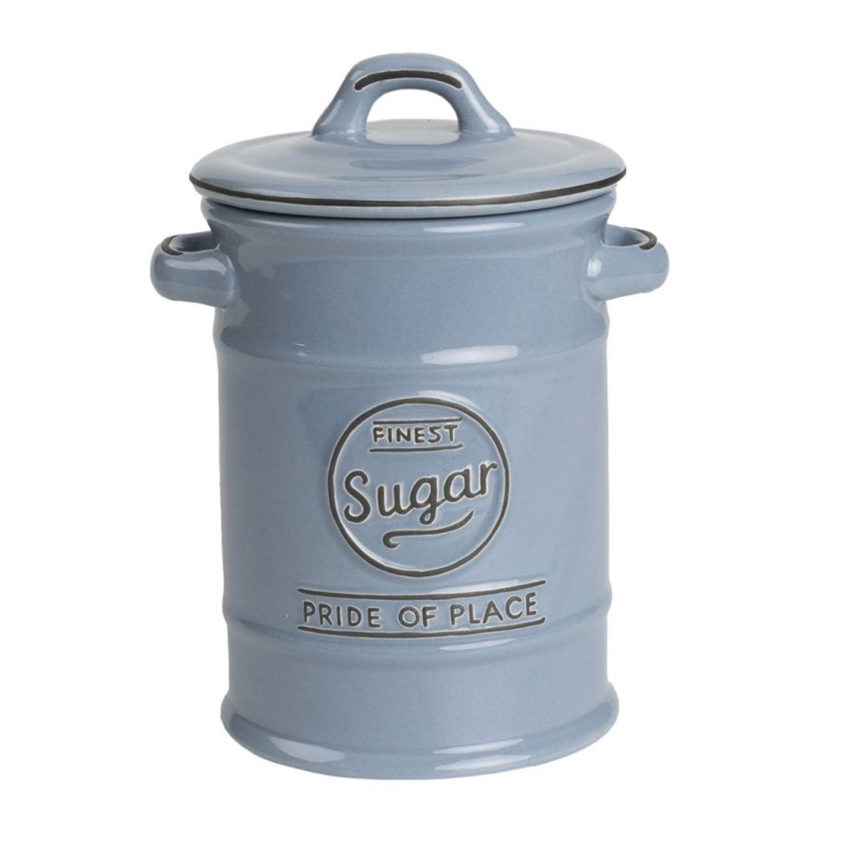 T&G Woodware 18cm Blue Pride of Place Sugar Jar