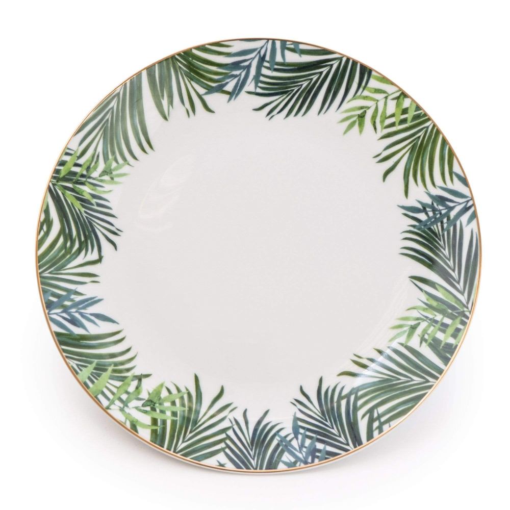 Candlelight Home 27cm Eden Decal Dinner Plate - Emerald Green