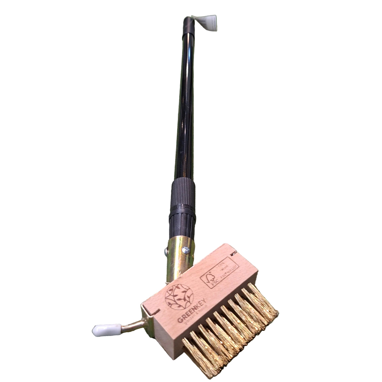 Green Key Telescopic Wire Block Paving Brush
