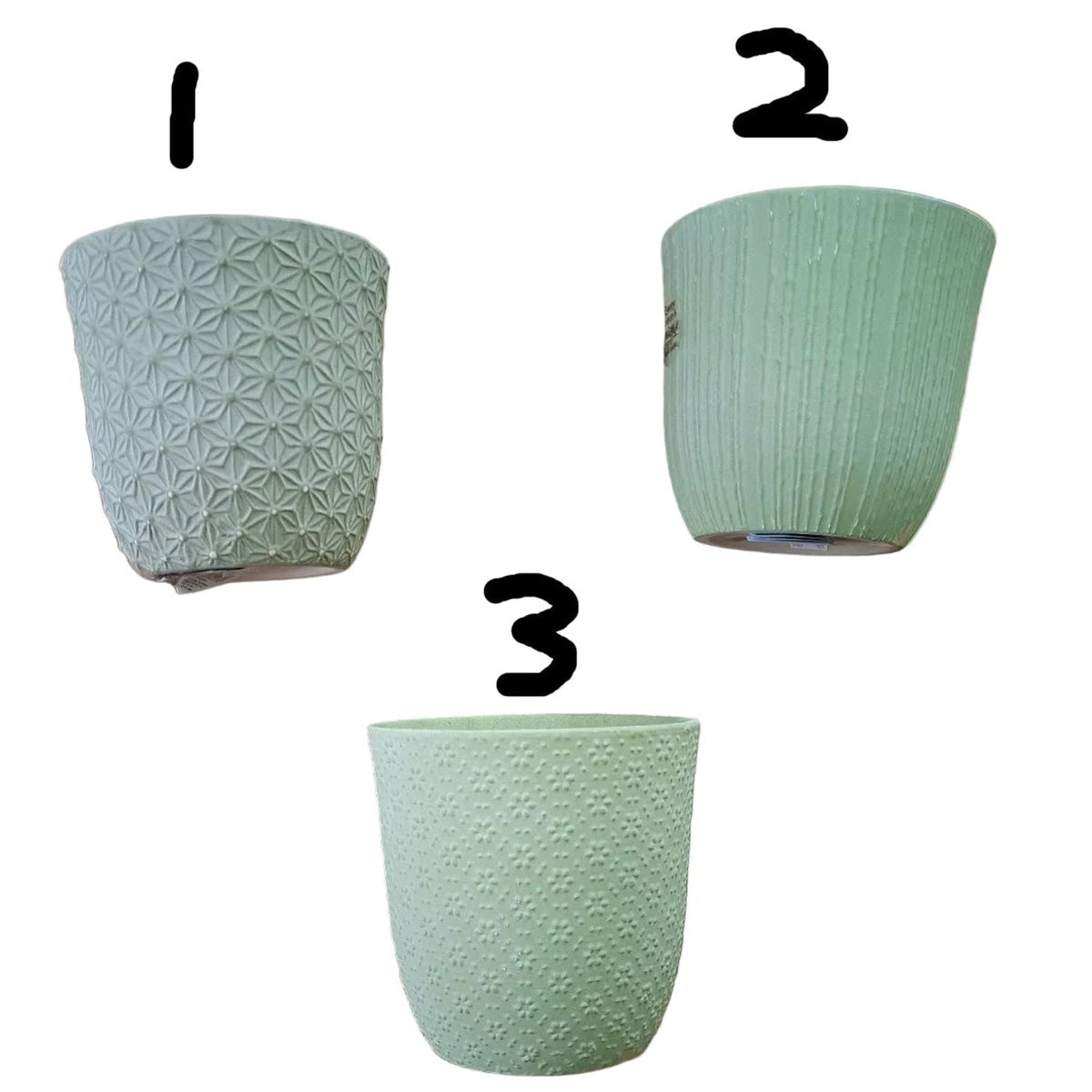 Kaemingk 14cm Matt Stoneware Planter (Choice of 3)