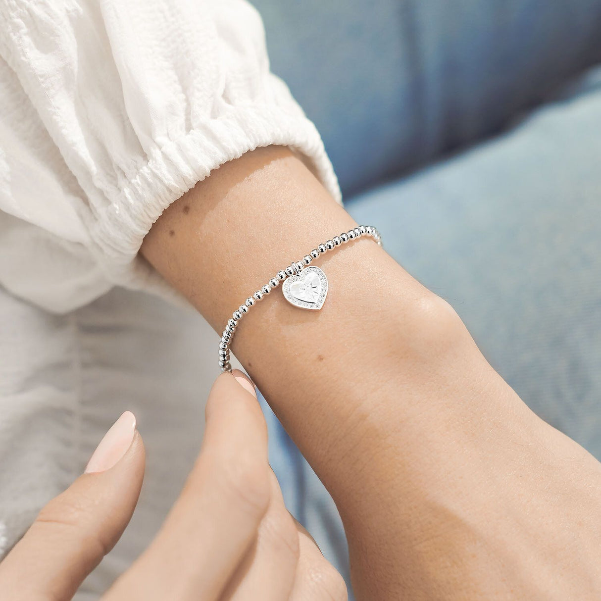 Joma Jewellery Silver A Little 'Friendship Knows No Distance' Bracelet