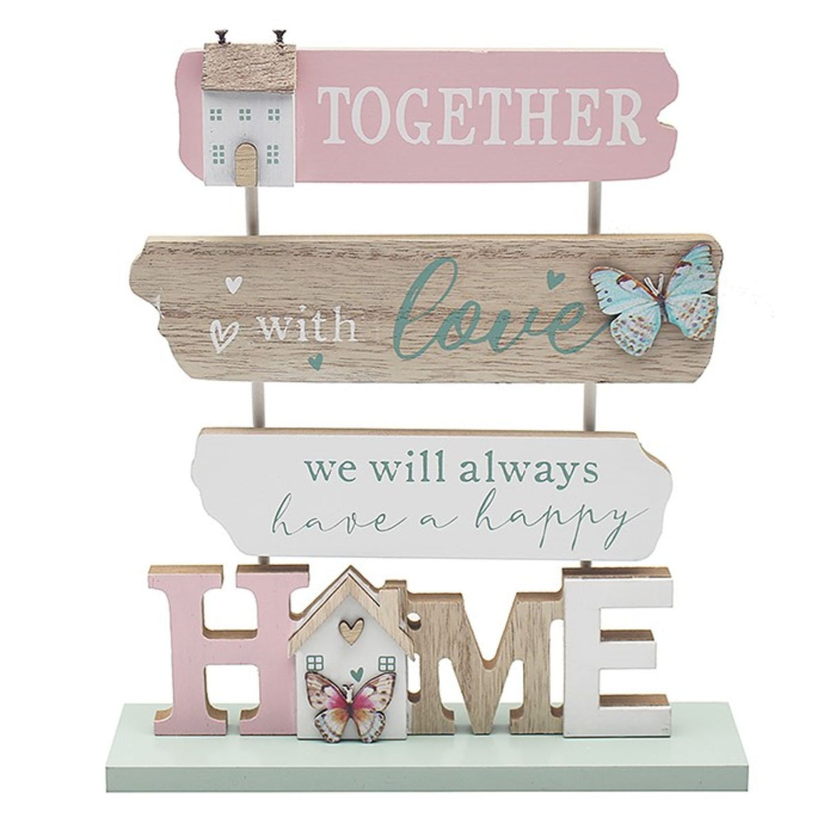 Joe Davies 22.5cm Pink Love & Affection Home Plaque