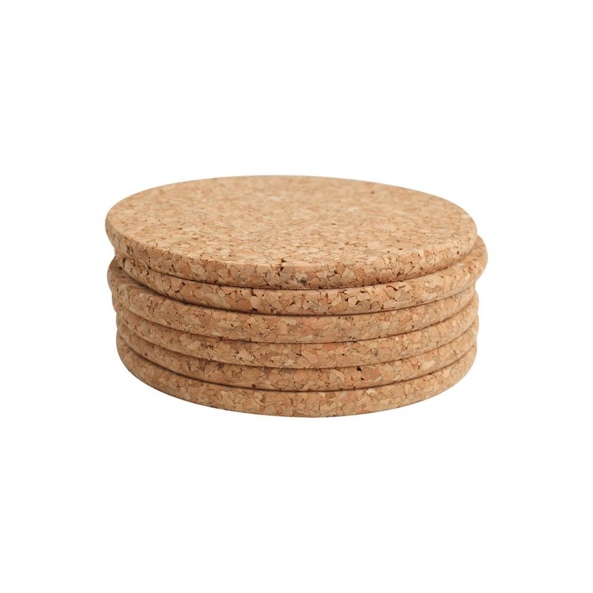 T&G Woodware 10cm Cork Round Coaster (Set of 6)