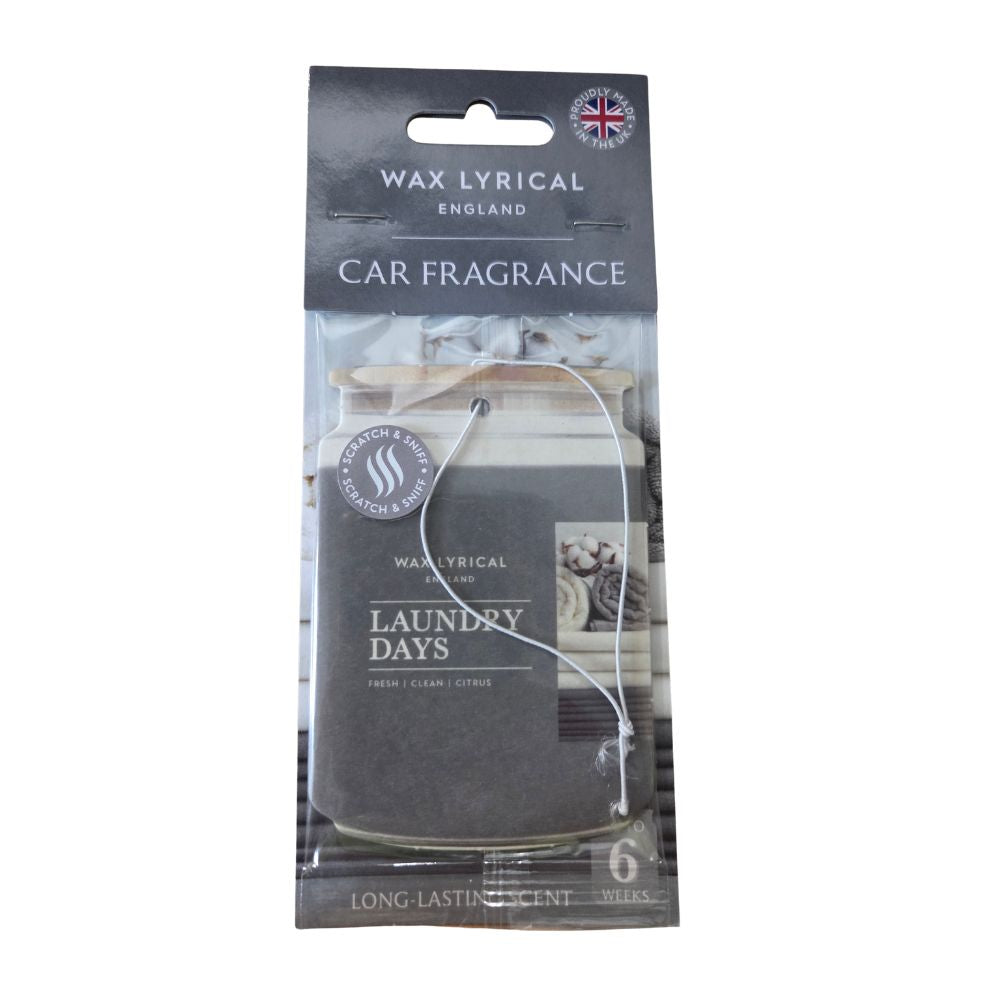 Wax Lyrical Laundry Days Car Air Freshener