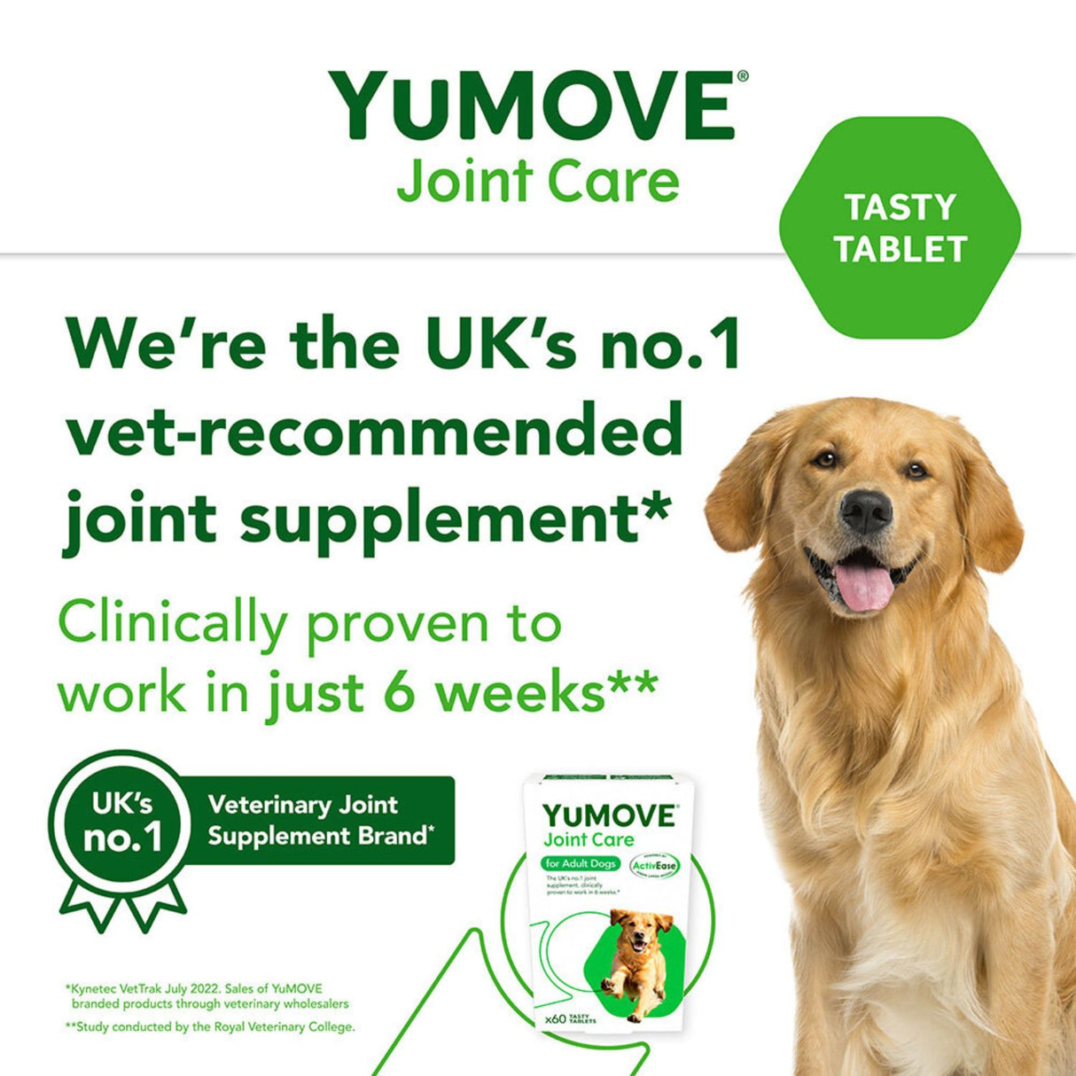 Yumove 60 Triple Action Joint Support Tablets