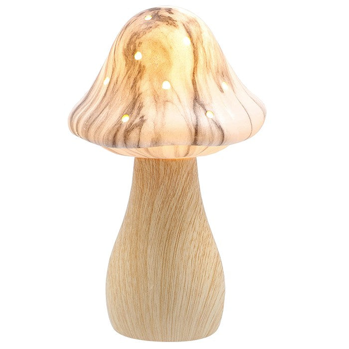 Joe Davies 18.5cm Natural Medium Marble Glow Lamp Toadstool - 345495