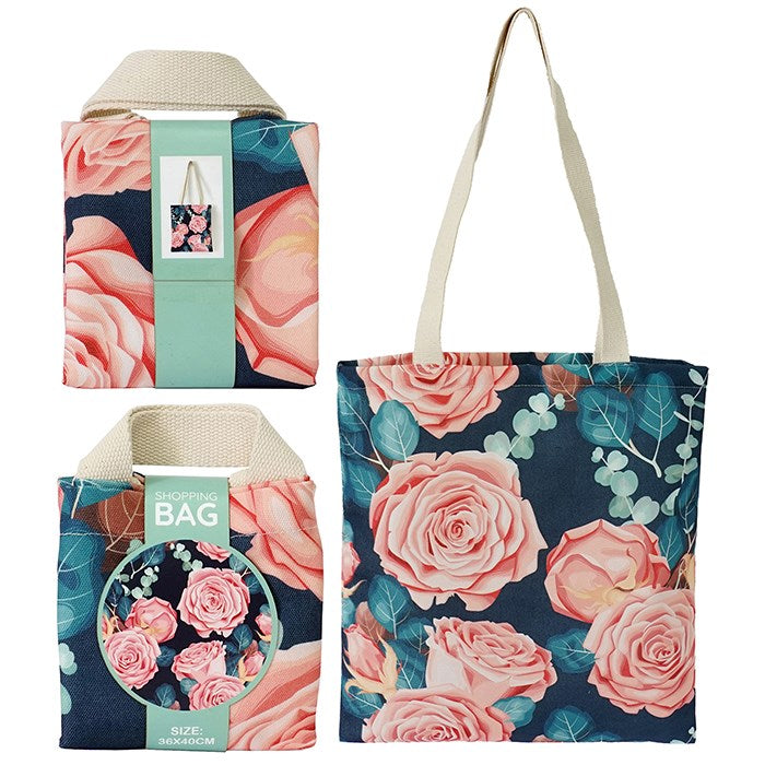 Joe Davies Floral Garden Rose Tote Bag - 347520